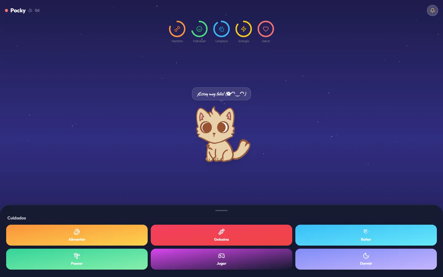 Pocky — desktop view