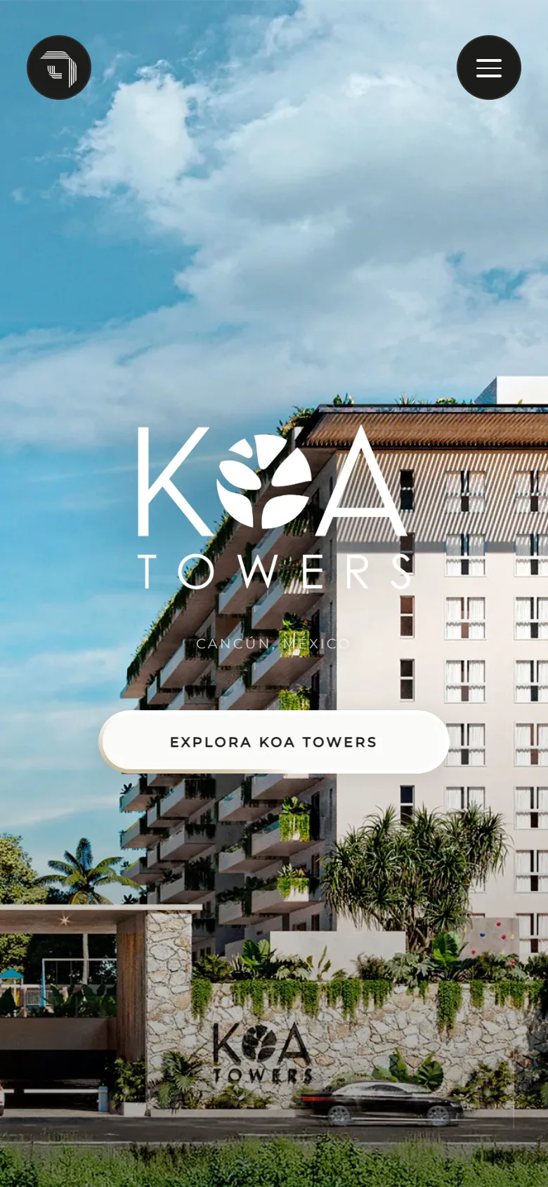 Koa Towers — vista móvil