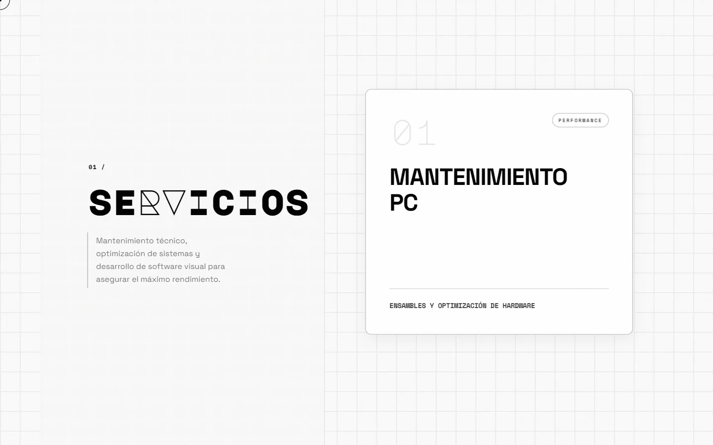 cRZR tech — vista de escritorio
